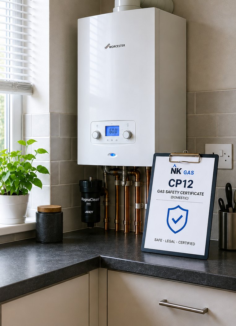 NK Gas CP12 gas safety certificate